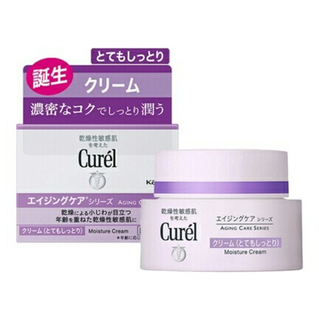 Curel Aging Care Series Moisture Gelครีมเจลบำรุงผิวหน้า เนื้อบางเบา สำหรับผิวบอบบางแพ้ง่าย ผิวขาดเซราไมด์เป็นสาเหตุหนึ่งของผิวบอบบางแพ้ง่าย คิวเรลช่วยฟื้นบำรุง รักษาระดับเซราไมด์ในผิว เป็นเกราะปกป้องให้ผิวดูแข็งแรง สุขภาพดี บำรุงผิวแพ้ง่าย พร้อมลดเลือนริ้