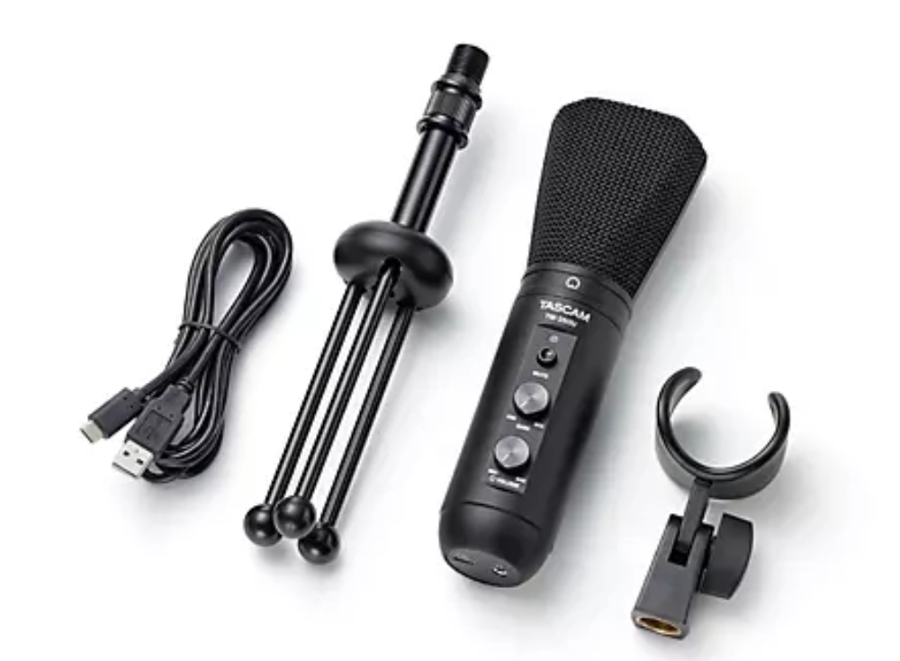 Tascam TM-250U USB Condenser Microphone for Podcasting, Conferencing, and Computer Recording