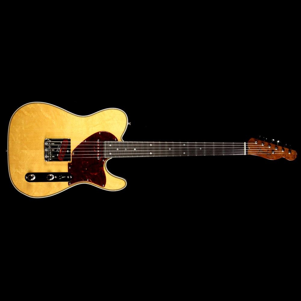 Fender Custom Shop Fred Stuart Founders Design Double Herringbone Telecaster Electric Guitar - Natural