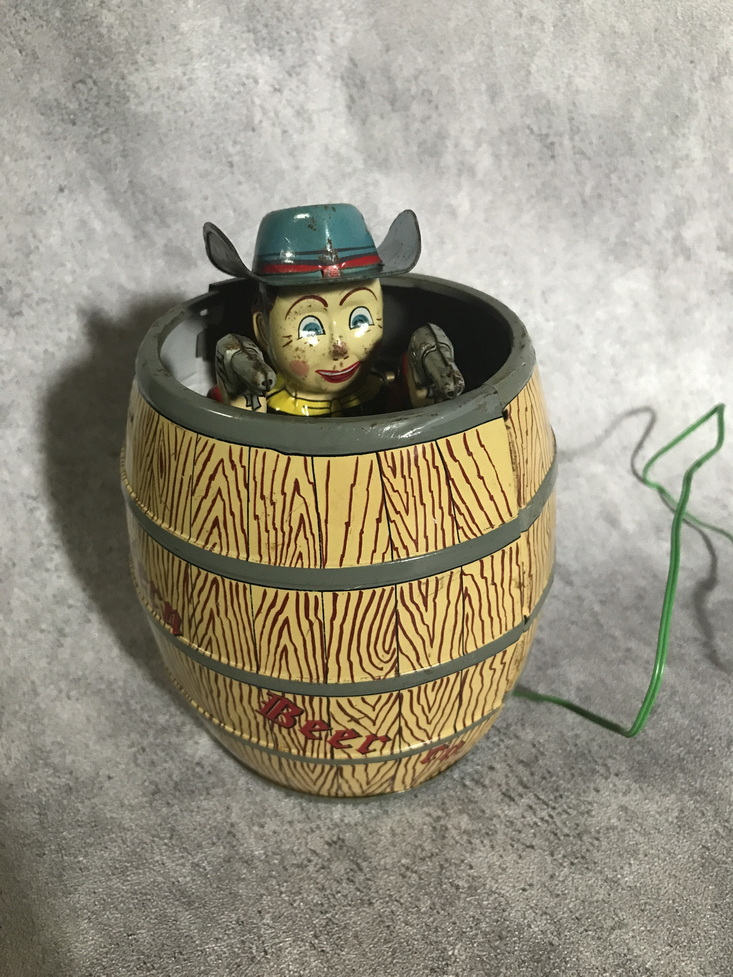 Shooting Cowboy in Barrel