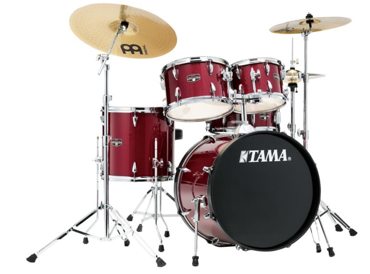 Tama Imperialstar IE50C 5-piece Complete Drum Set with Snare Drum and Meinl Cymbals