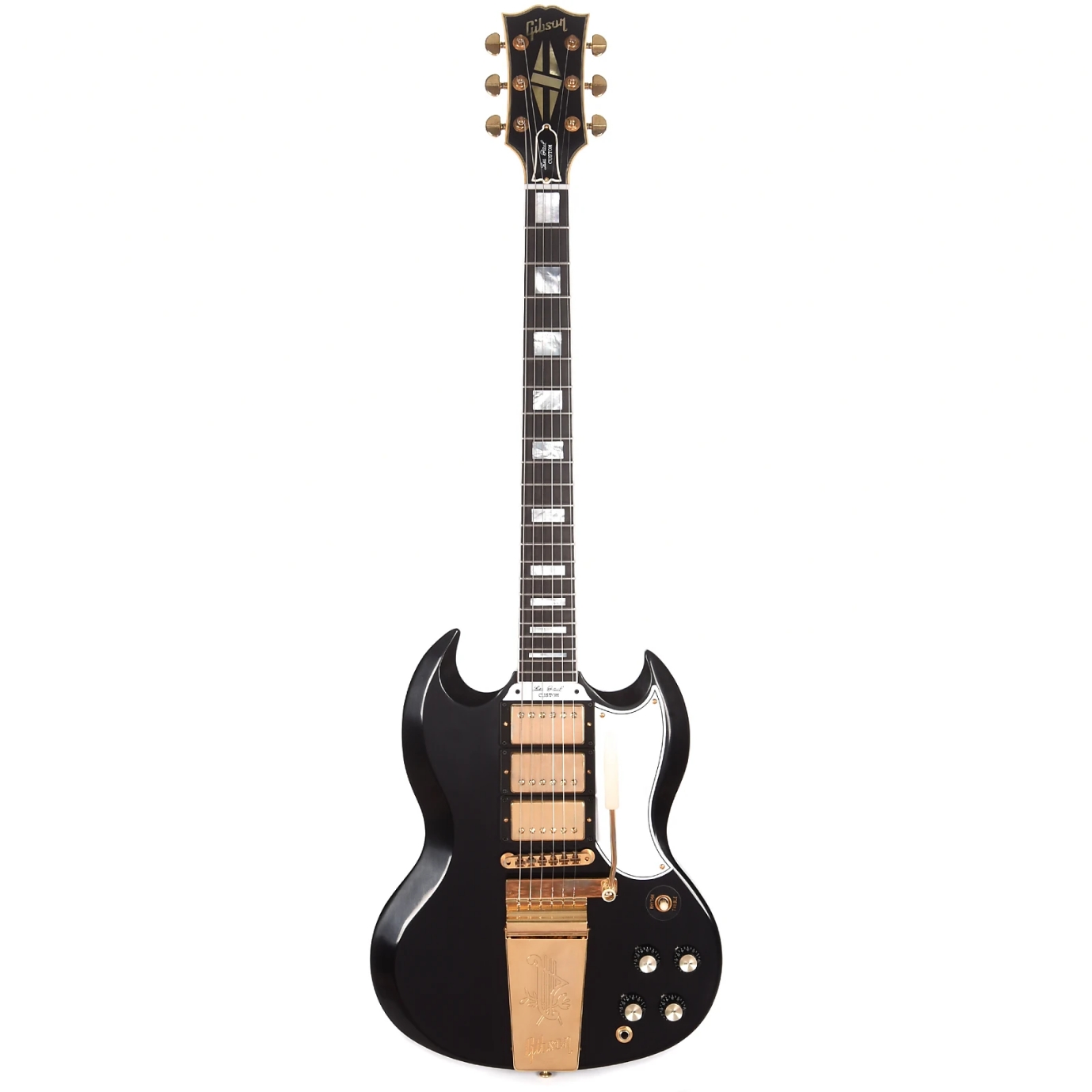 Gibson Custom Shop SG Custom 3-Pickup Oxblood VOS w/Maestro Vibrola