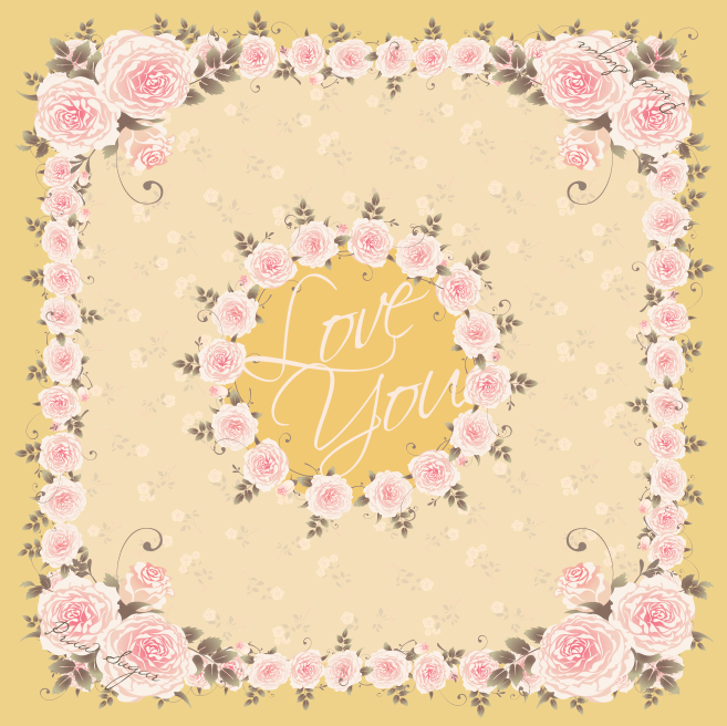 Signature Rose Scarf - ผ้าพันคอลายกุหลาบรุ่นซิกเนเจอร์ (มี 12 สี)