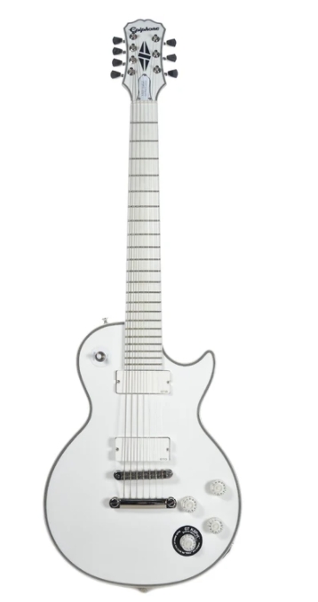 Epiphone Limited Edition Matt Heafy Snofall Les Paul Custom-7 Outfit w/Gig Bag