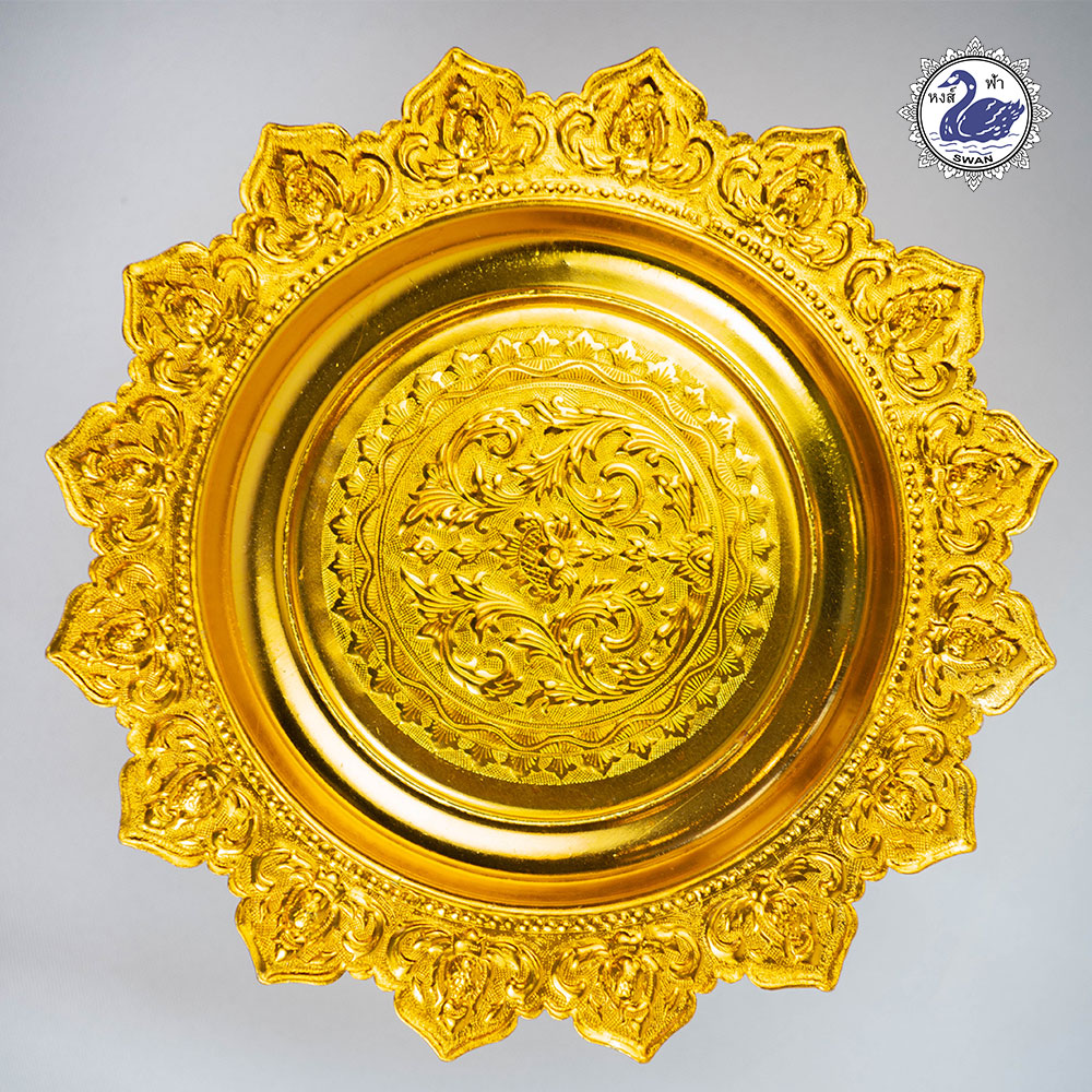 Aluminum Gold Sun-like Pedestal 16 cm.
