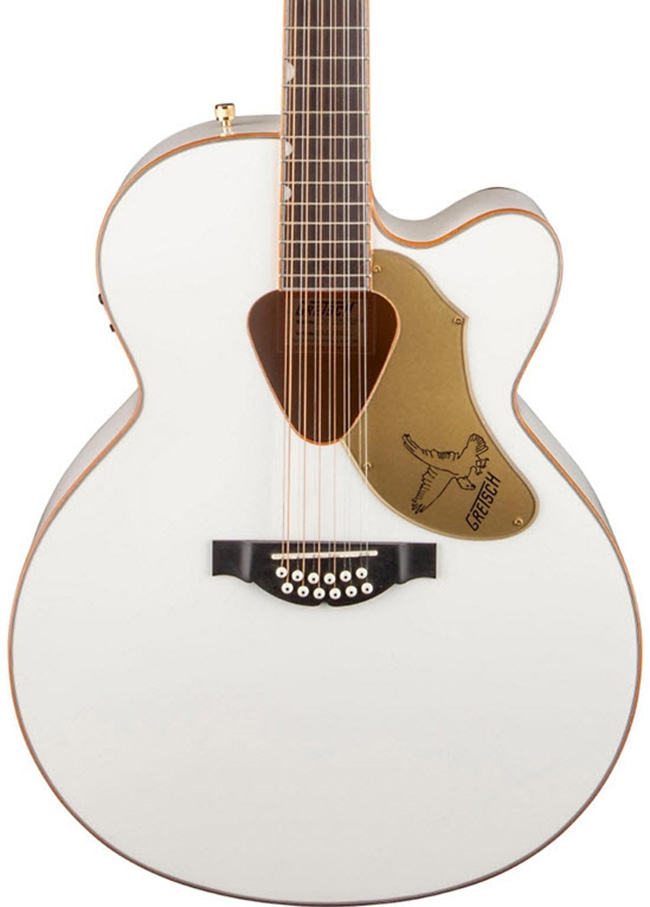 Gretsch Guitars G5022CWFE-12 Rancher Falcon Jumbo 12-String Acoustic-Electric Guitar White