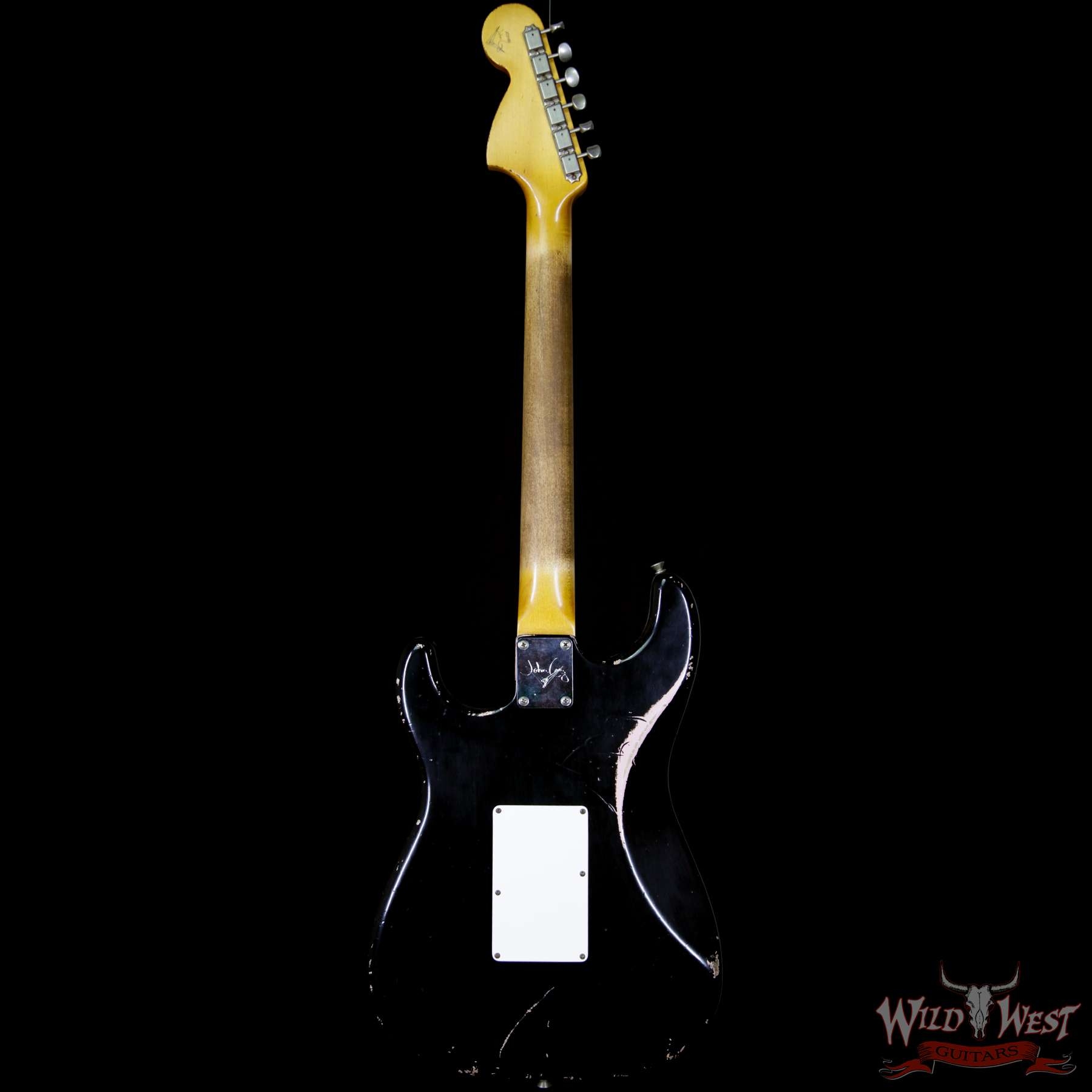 Fender Custom Shop Masterbuilt 1966 Stratocaster Floyd Rose Relic Black Over Shell Pink by John Cruz