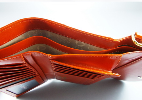 กระเป๋าสตางค์ MORGAN ส้มอิฐ ใหม่ แท้