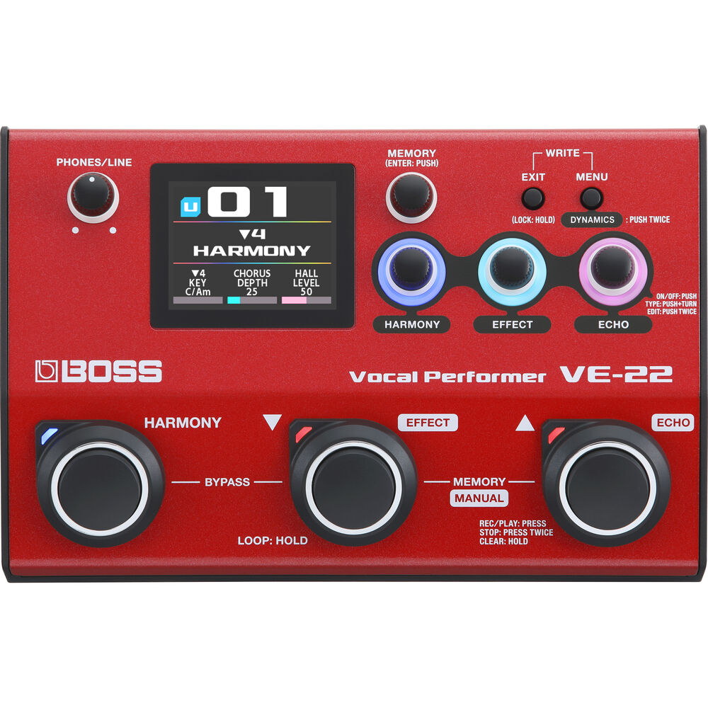 Boss VE-22 Vocal Effects and Looper Pedal