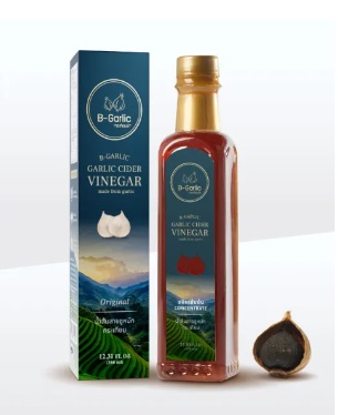 Black Garlic Cider Vinegar น้ำส้มสายชูหมักกระเทียมดำ ตรา B-Garlic