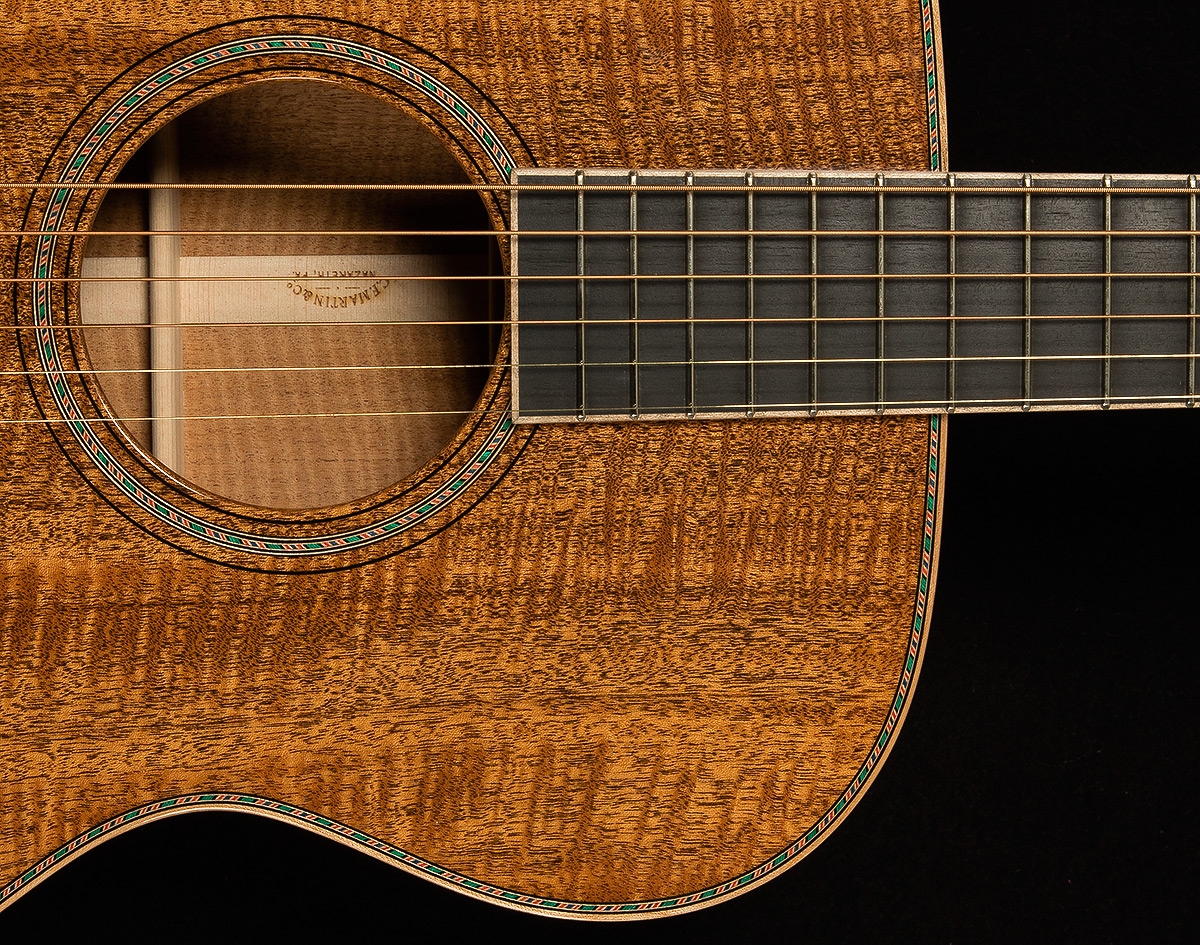 Martin Custom Shop 2016 NAMM 000-14 Fret Fiddleback Mahogany No.1988605