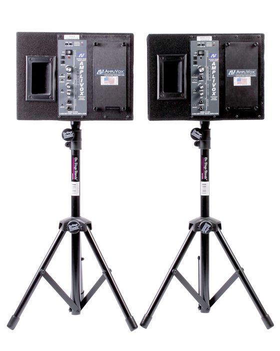 Amplivox Voice Projector Portable PA System Black