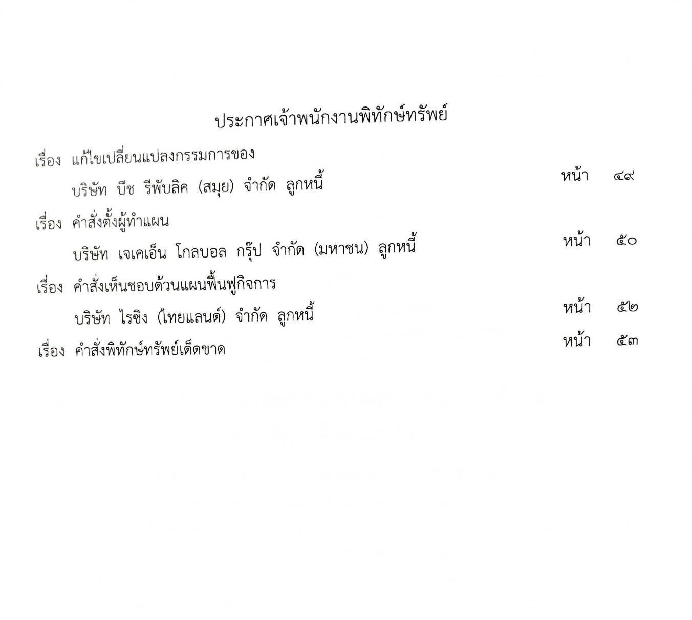 กฎหมายใหม่ปี 2567 ตอน 299 ง พิเศษ (ประกาศกระทรวงอุตสาหกรรม ประกาศประมงจังหวัดฯ ทำการเพาะเลี้ยงสัตว์น้ำ)