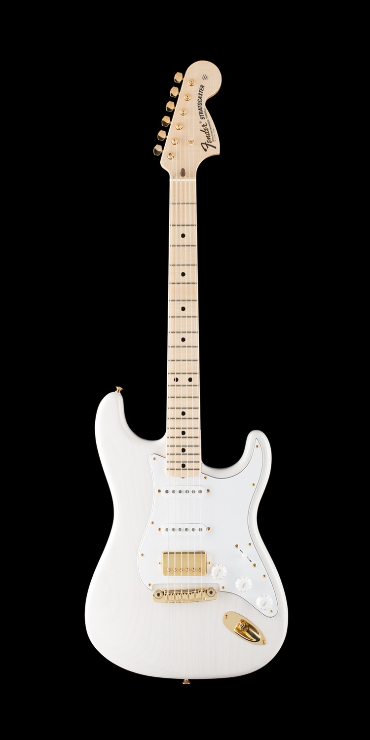 Fender Custom Shop 1971 Stratocaster - NOS - Flame Maple Neck - HSS - White Blonde - Gold Hardware