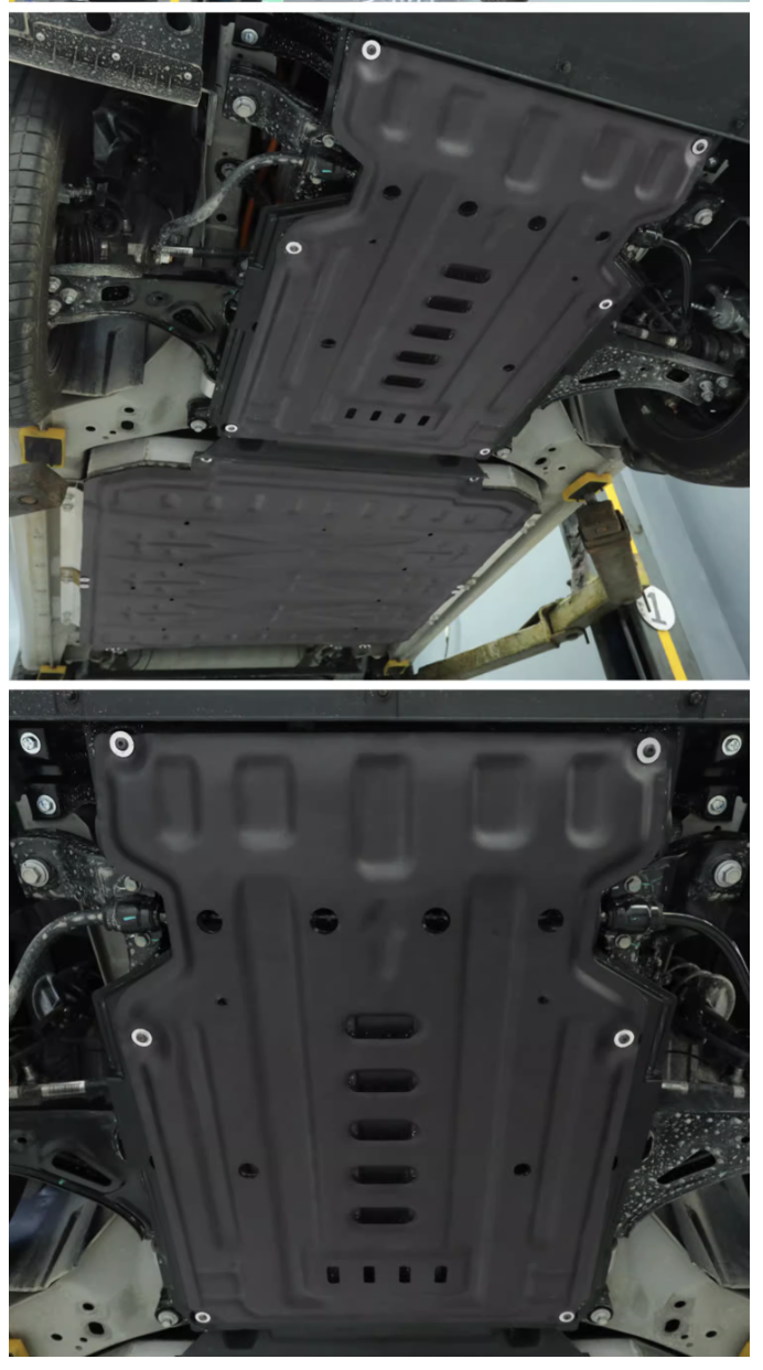 แผ่นป้องกันมอเตอร์ แผ่นกันแบตใต้ท้องรถ Wuling Binguo EV