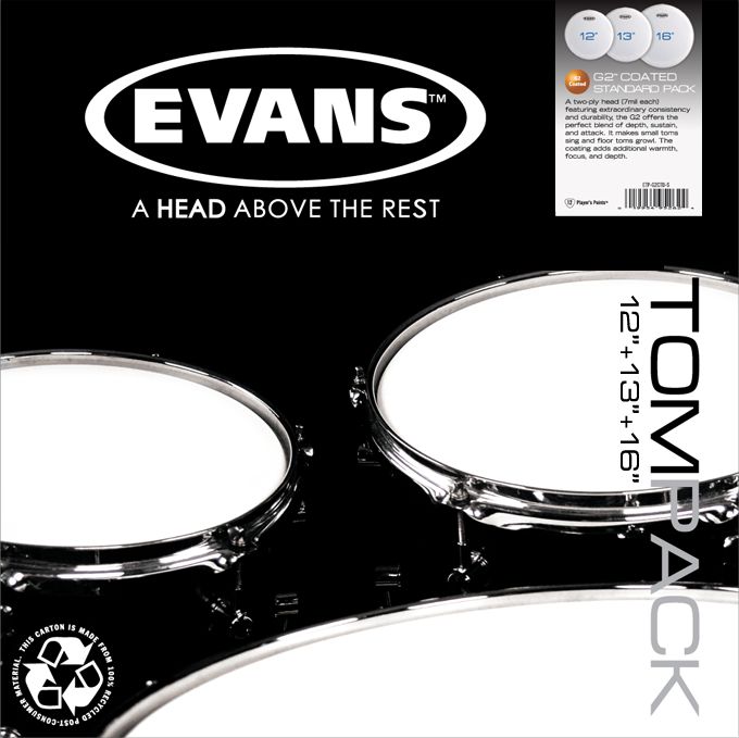 Evans G2 Coated Drumhead Pack