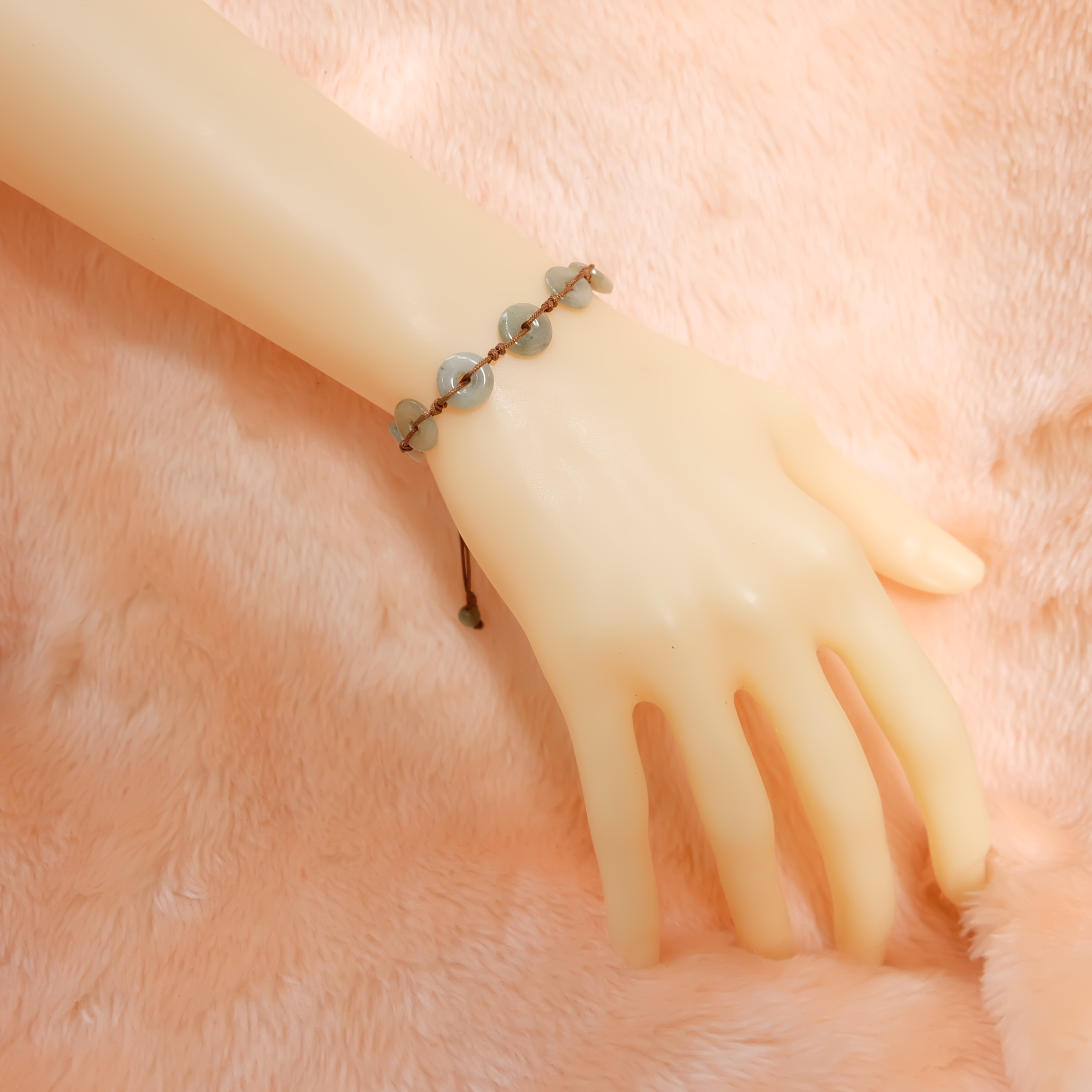 สร้อยข้อมือเหรียญหยกแท้ หยกพม่า หยกเจไดต์ หยกแท้นำโชค