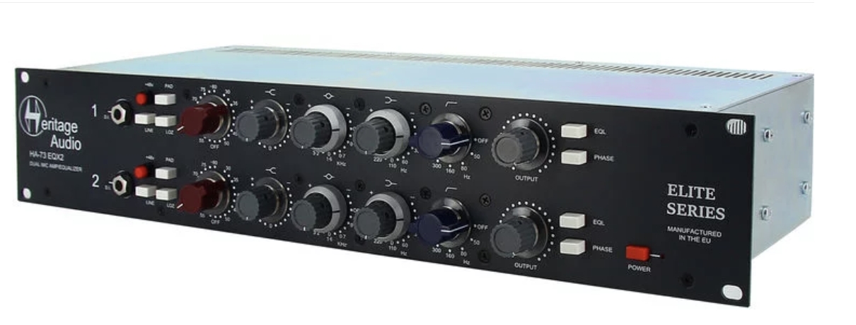 Heritage Audio HA73EQX2 ELITE 2-channel Microphone Preamp & EQ