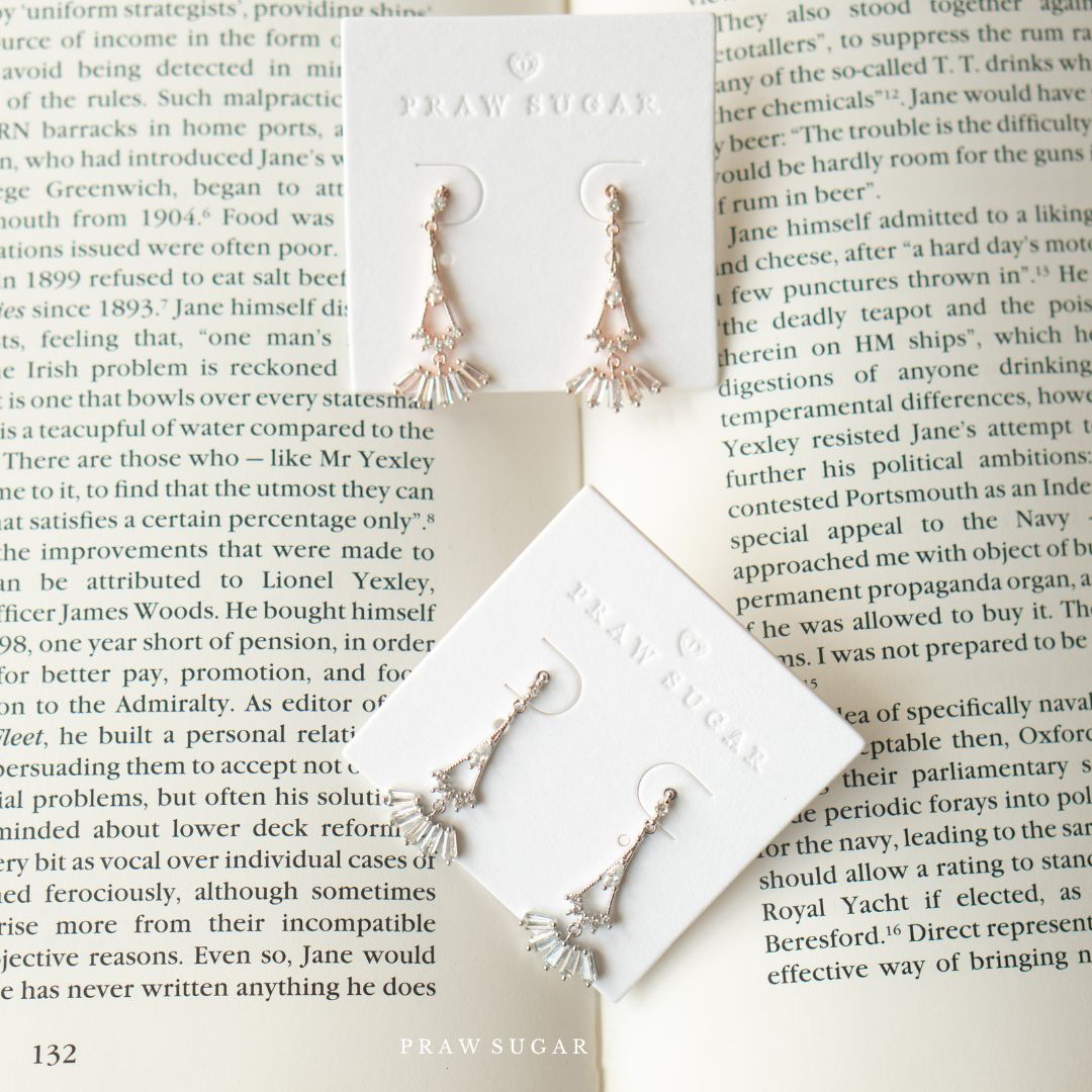 Claudia Earrings - ต่างหูคลอเดียทรงยาว (ก้านต่างหูเงินแท้)