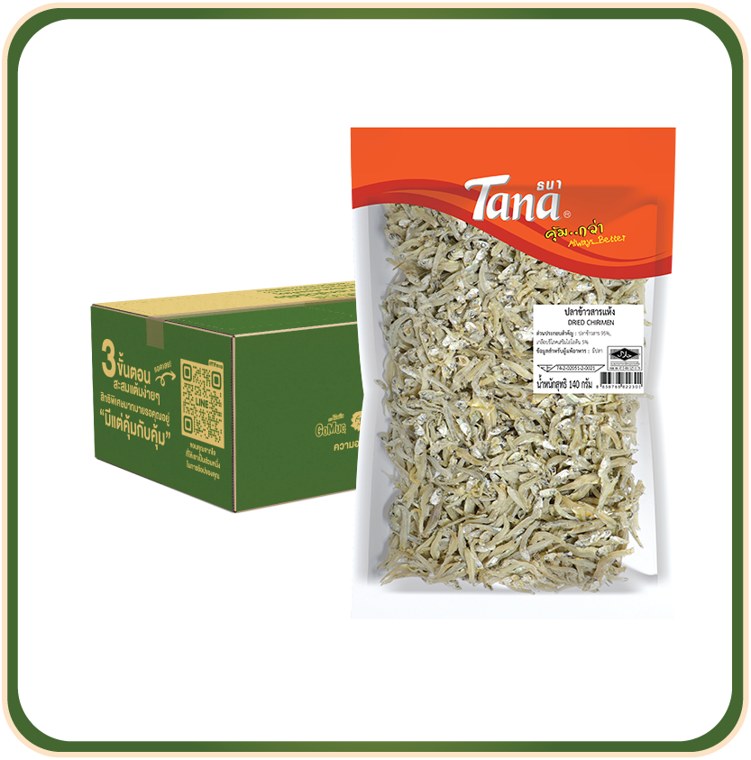 [ขายยกลัง 24 ซอง] Tana ธนา คุ้มกว่า ปลาข้าวสารแห้ง 140 กรัม Dried Chirimen