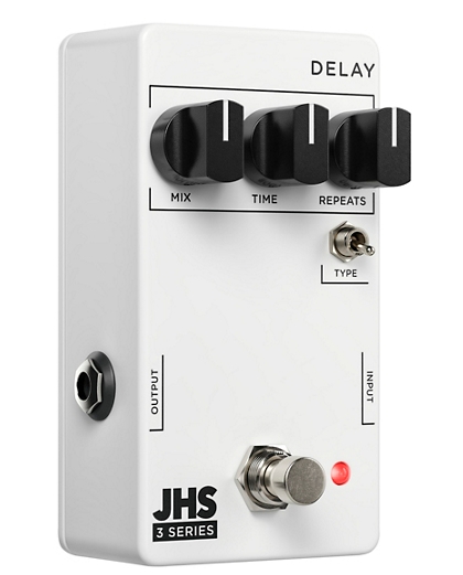 JHS Pedals 3 Series Delay Effects Pedal White