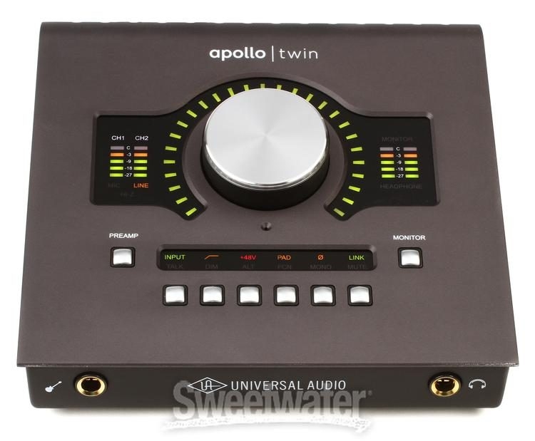 Universal Audio Apollo Twin MKII QUAD 2x6 Thunderbolt Audio Interface with UAD DSP