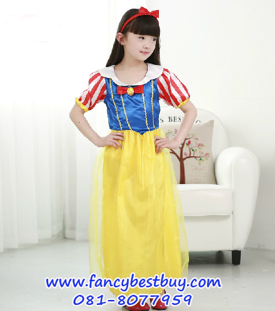 Snow white ชุดเจ้าหญิงเทพนิยายในปราสาทดีสนีย์ Disney Princess ขนาด L, XL