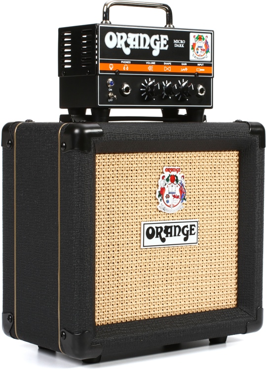 Orange Micro Dark Stack Head and 1x8 Cabinet
