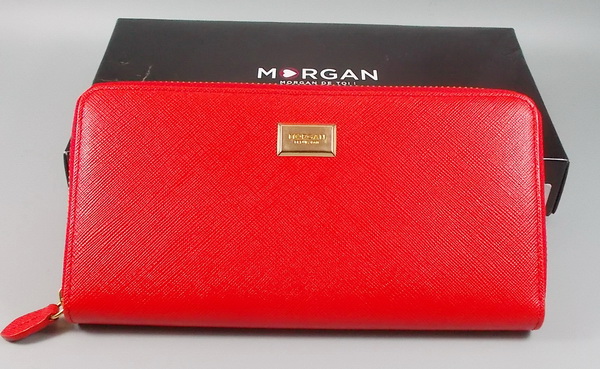 กระเป๋าสตางค์ MORGAN แดง ใหม่ แท้