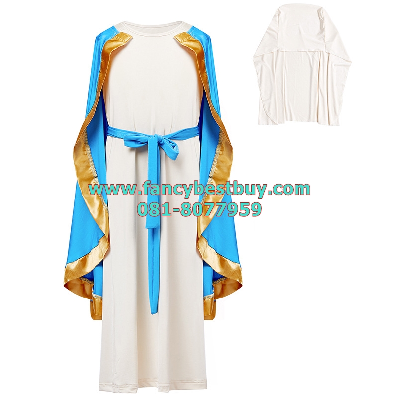ชุดแฟนซีเด็กหญิง ชุดพระแม่มาเรีย Mary Mother of Jesus S 105-115, M115-130, L(130-145)