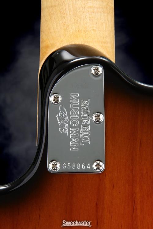 Ernie Ball Music Man Luke III BFR, HSS, Quilt Maple Top - Vintage Tobacco Burst