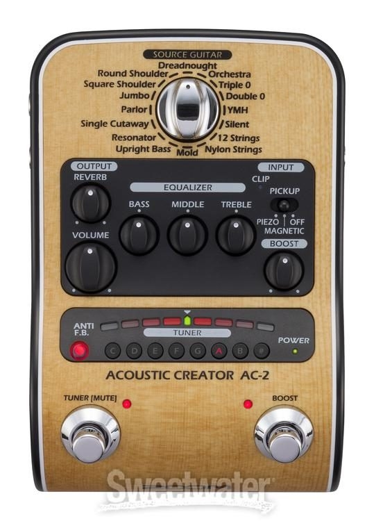 Zoom AC-2 Acoustic Creator - Enhanced Direct Box