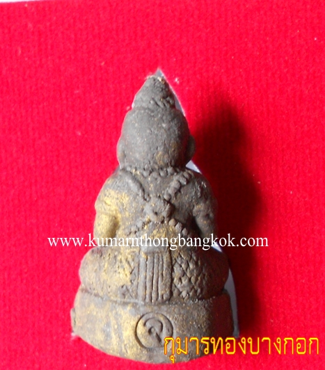 กุมารทองทรัพย์สมบัติ หลวงพ่อจืด วัดโพธิเศรษฐีวนาราม จ.นครปฐม ปี 52 ขนาดพกพา 1 นิ้ว