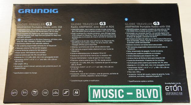 Grundig Globe Traveler G3 Black