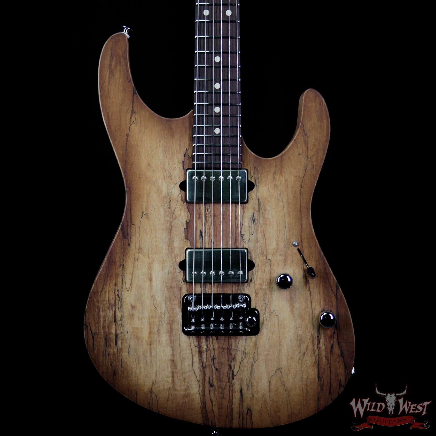 Suhr Custom Modern HH Alder Body Spalted Maple Top Rosewood Fingerboard Natural Burst
