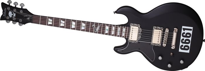 Schecter Guitar Research Zacky Vengeance 6661 Left Handed Electric Guitar Satin Black