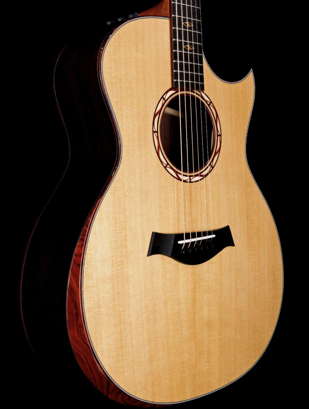 Taylor Custom Grand Auditorium Acoustic-Electric Sitka Spruce Top Ebony Board Natural