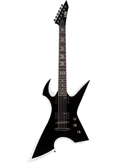 ESP LTD Max Cavalera MAX-200 Electric Guitar - Black and White