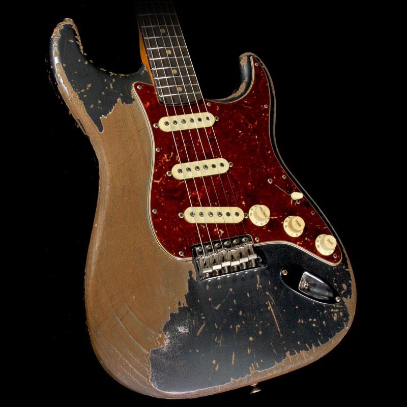 Fender Custom Shop Masterbuilt Jason Smith Music Zoo Ultimate Relic 1960 Stratocaster Guitar - Charcoal Frost Metallic