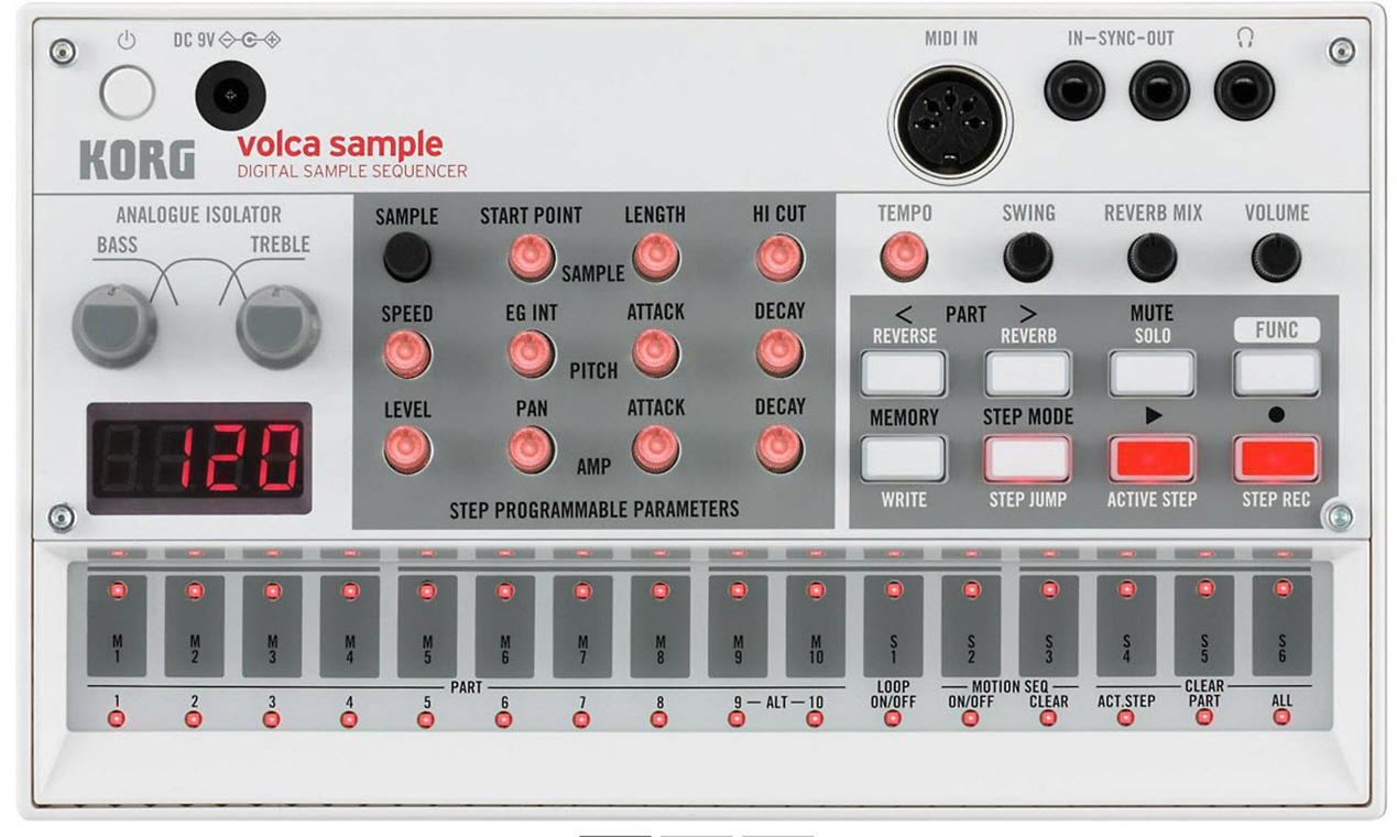 Korg Volca Sample Digital Sample Sequencer White