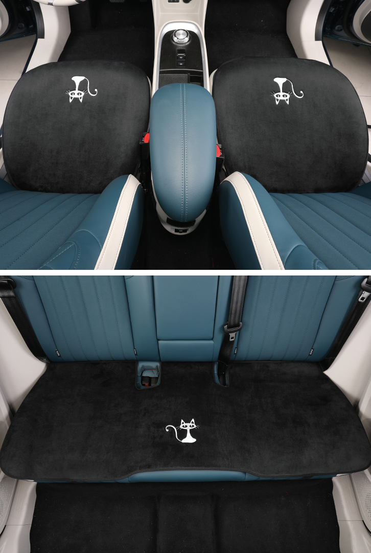 แผ่นรองเบาะกันรอย ทั้งหมด 3 ชิ้น รถยนต์ไฟฟ้า ORA Good Cat