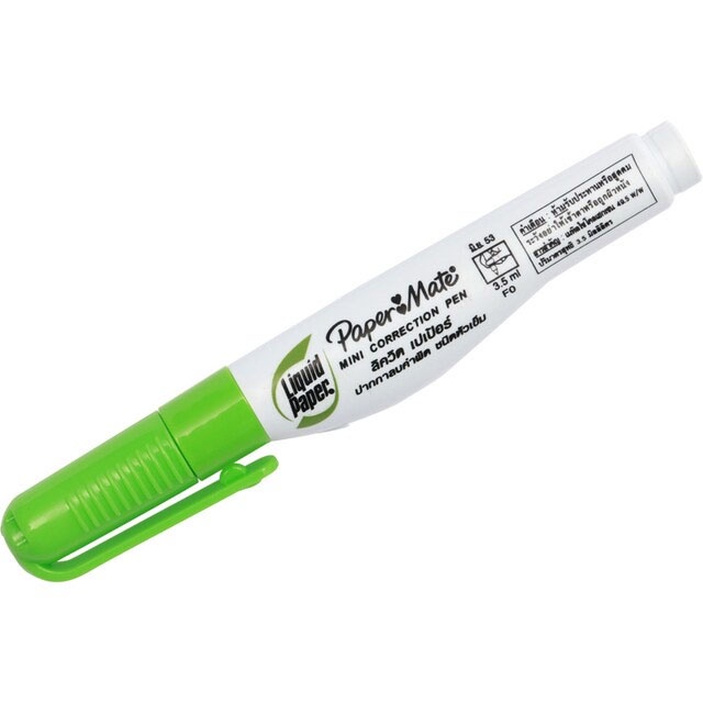 Paper Mate Liquid Paper Green Reborn ปากกาลบคำผิด เปเป้อร์เมด ลิควิด เปเป้อร์ 7 มล. (จำนวน 1 ชิ้น)