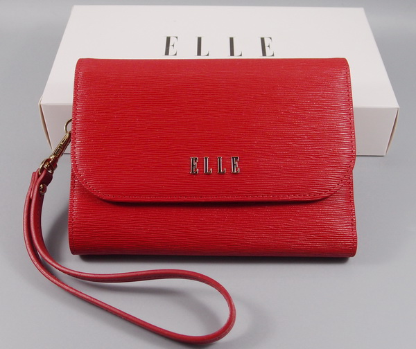 กระเป๋าสตางค์ ELLE แดงมีหู ใหม่ แท้