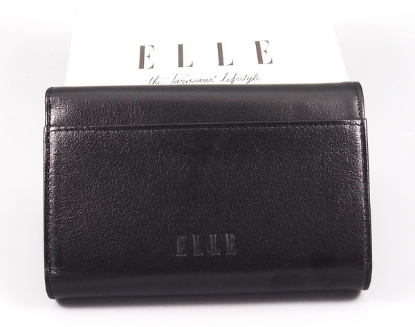 กระเป๋าสตางค์ ELLE ดำ 3 พับ ใหม่ แท้