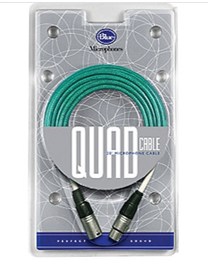 Blue Blue 20 foot Quad Microphone Cable Blue 20 Feet