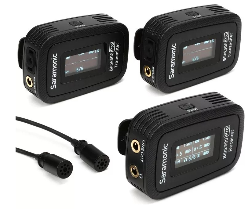 Saramonic Blink 500 Pro Dual-channel Wireless Lavalier Microphone System with Camera-mountable Receiver