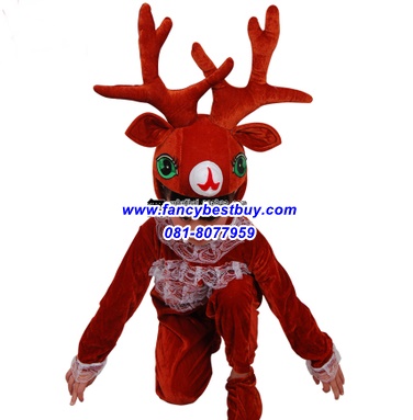 ชุดกวางเรนเดียร์ Raindeer ชุดแฟนซีสัตว์ สำหรับการแสดง ใช้ได้ทั้งเด็กชายหญิง