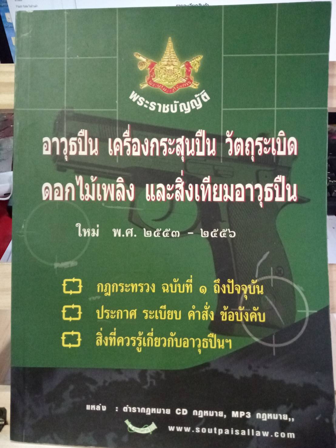 พระราชบัญญัติอาวุธปืน เครื่องกระสุนปืน วัตถุระเบิด ดอกไม้เพลิง และสิ่งเทียมอาวุธปืน ปรับปรุงใหม่