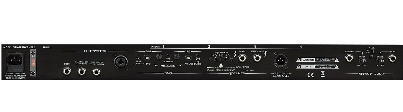 Egnater Vengeance 120W Tube Guitar Amp Head