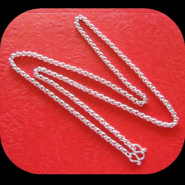สร้อยคอเงินแท้ ลายผ่าหวาย ขนาด 2.8 มิล - มียาว 23 และ 24 นิ้วฟุต